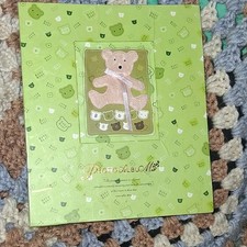 Baby Bear Green Photo Album with Teddy Bear Cover