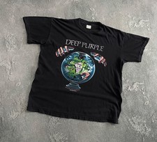 Vintage Deep Purple Slaves and Masters 1990 World Tour Band Men's T-Shirt Size L