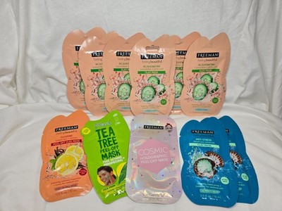 NEW Freeman 7th Heaven 11 Peel-Off Mask Pack Anti-Stress, Clearing, Holo & MORE
