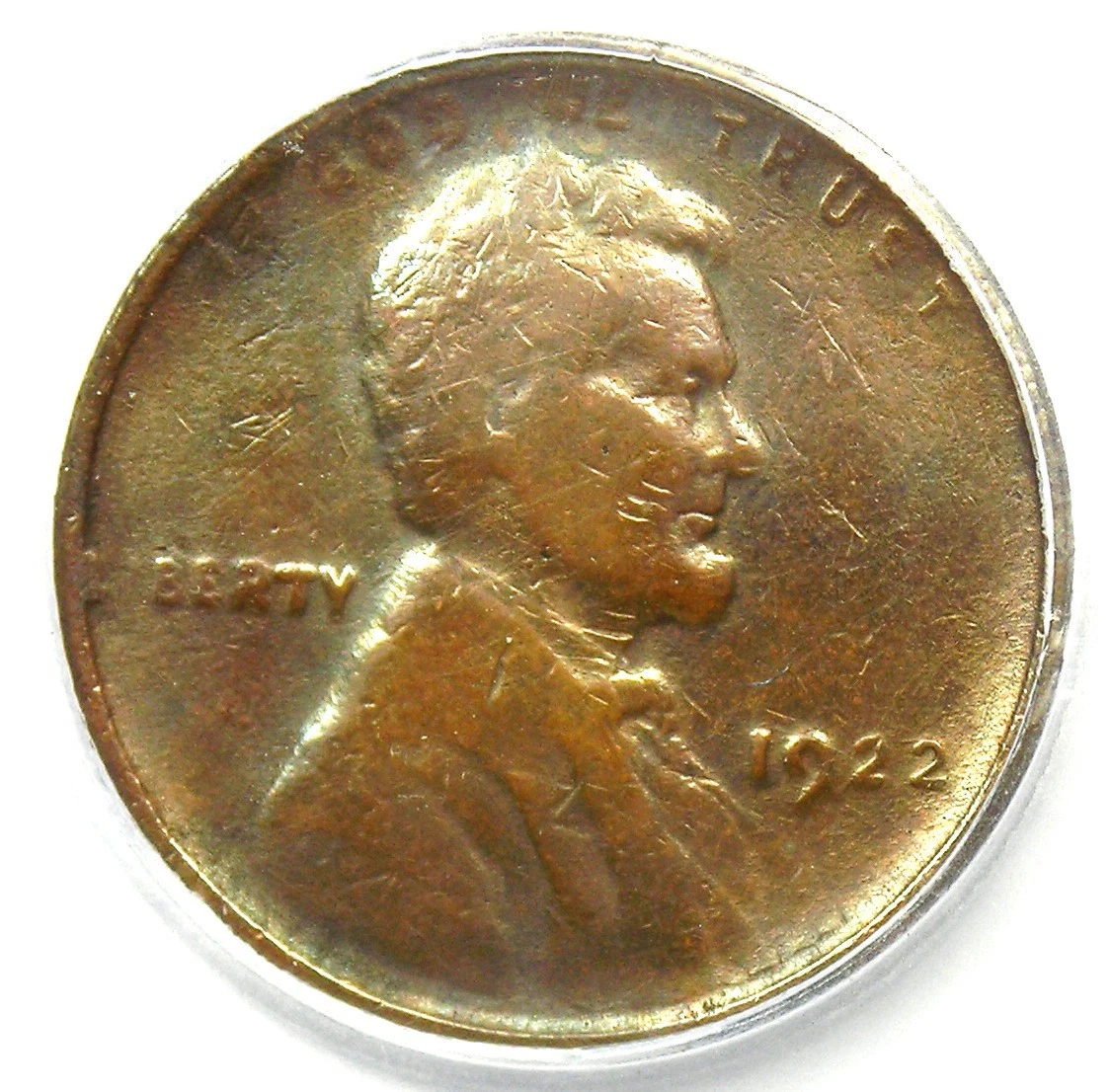 VF 30 Graded 1922 Year Lincoln Wheat US Small Cents (1909-1958