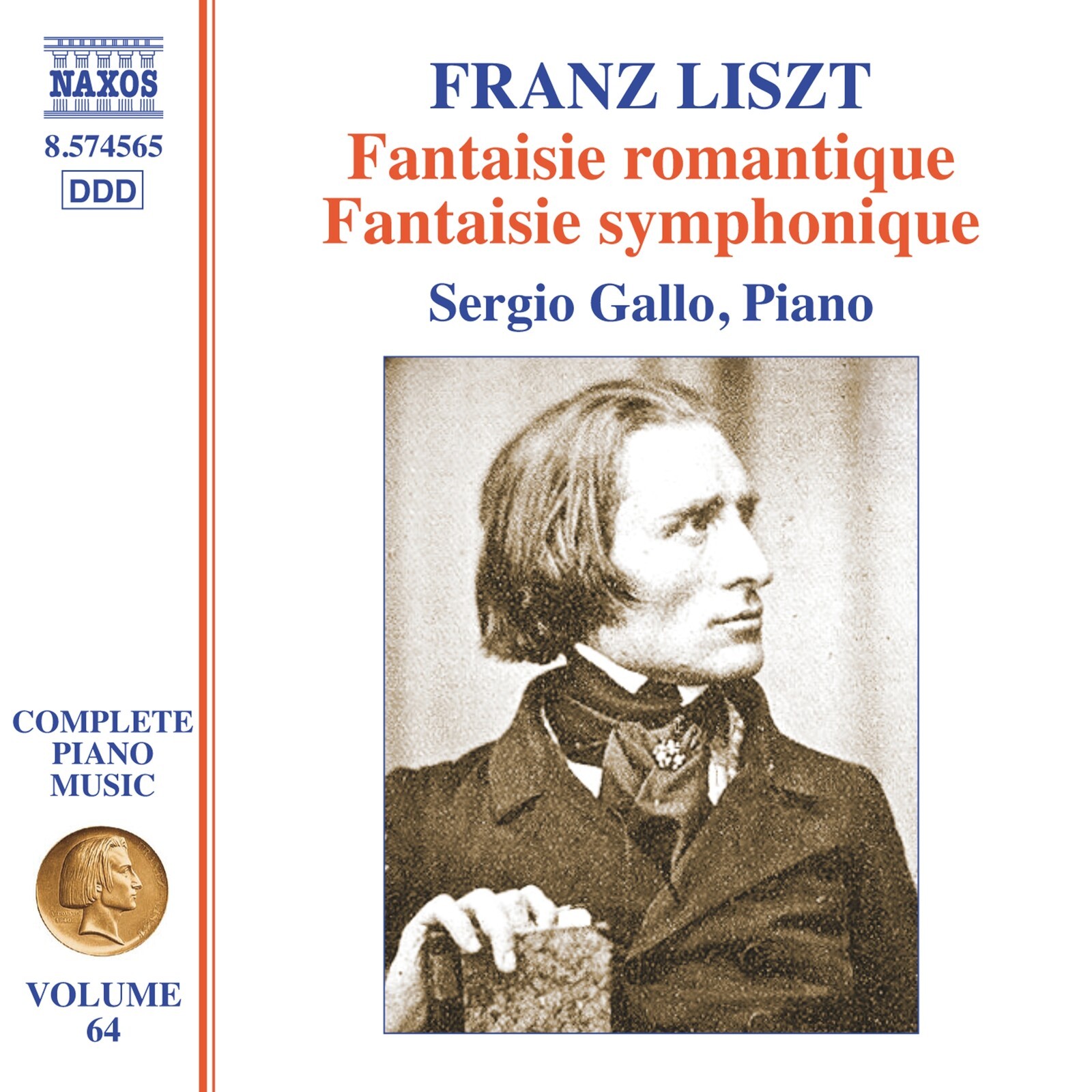8574565 Sergio Gallo Franz Liszt: Complete Piano Music, Vol. 64 - Fantaisie