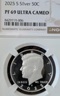 2025 s silver proof kennedy half dollar/from limited edition silver proof set