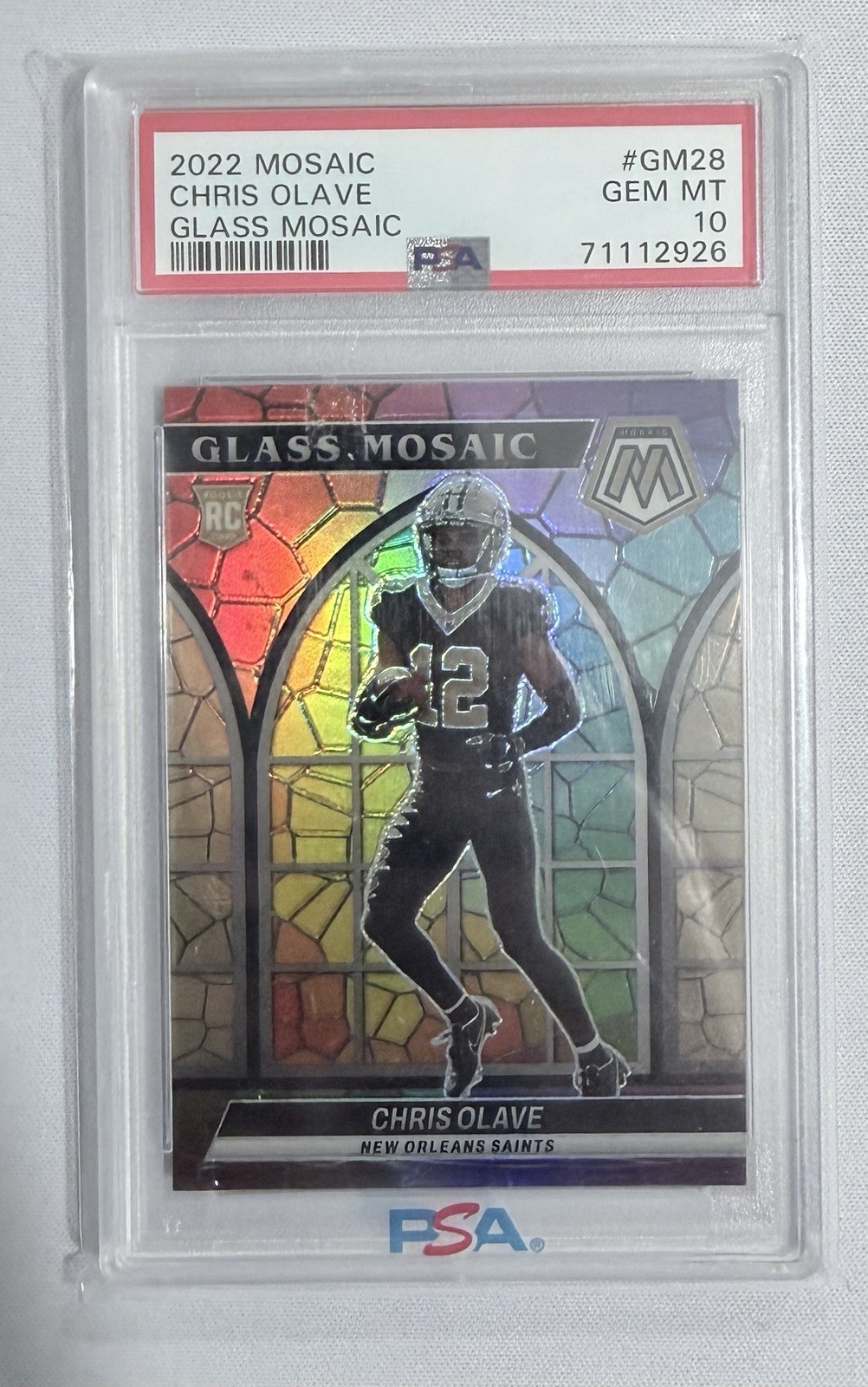 Chris Olave Panini Mosaic Glass Mosaic #GM28 Base