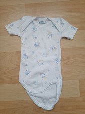 Baby Body Einteiler Strampler Kurzarm Weiß G...
