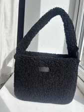 UGG Janey II Sherpa Mini Shoulder Bag Black Teddy Fleece