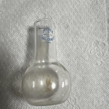 Pyrex Clear- 50mL Glass Single Neck Flat Bottom