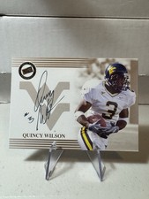 2004 Press Pass Quincy Wilson Authentics Autograph West Virginia Football WVU