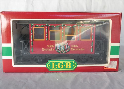 Vintage 1985 LGB Spur G Zugwagen 3150 Gedenken an 150 Jahre Deutsche Eisenbahn