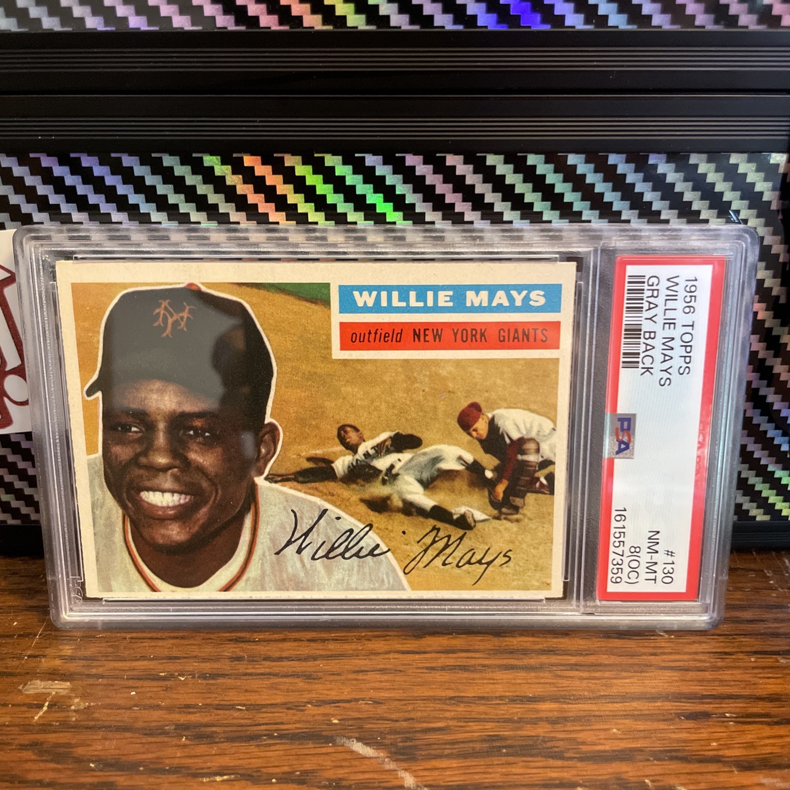 1956 Topps - Willie Mays #130 Gray Back