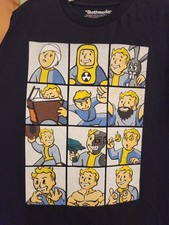 Bethesda Vault Boy Shirt Size Medium Fallout 4 Pip Boy Perks 2016 Out-of-print