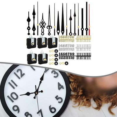 5 Stück Wanduhrwerke Zum Selbermachen Kit mit Zeigern und Ziffernkarten
