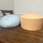 RAMS Blue Glitter Foam Squeeze Ball Stress Reliever w/ Beige Container — photo 5