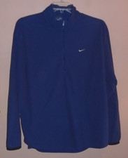 Nike THERMA-FIT Men's Navy Blue Micro fleece 1/2 Zip Pullover Top L