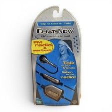Hasbro Chat Now FM Radio Earbud w/ Mic Vintage 2005 Tiger Electronics Brand New