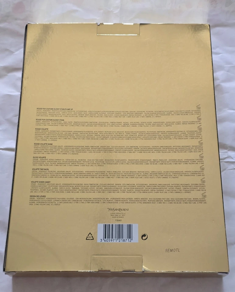 NUEVO EN CAJA YSL Yves Saint Laurent RARO Armario Labial Icónico 13 Piezas AGOTADO Foto 4 de 4