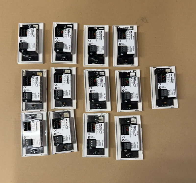 LUTRON HWI-2B Switch Panel Lot of 13