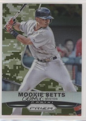 2015 Panini Prizm Camo Prizm 105/199 Mookie Betts #122 7xr