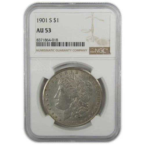 1901 S Morgan Dollar AU 53 NGC Silver $1 Coin SKU:I22002