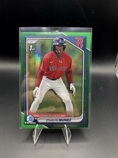 2024 Bowman Chrome -1st Starlyn Nunez #BCP-207 Green Refractor /99 Red Soxs