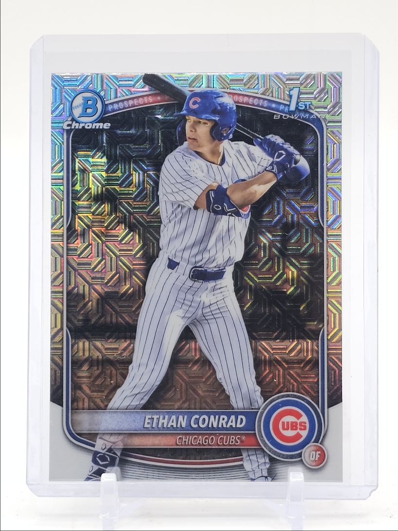 ETHAN CONRAD 2025 BOWMAN CHROME DRAFT 1ST MEGA BOX MOJO CUBS C Q5747
