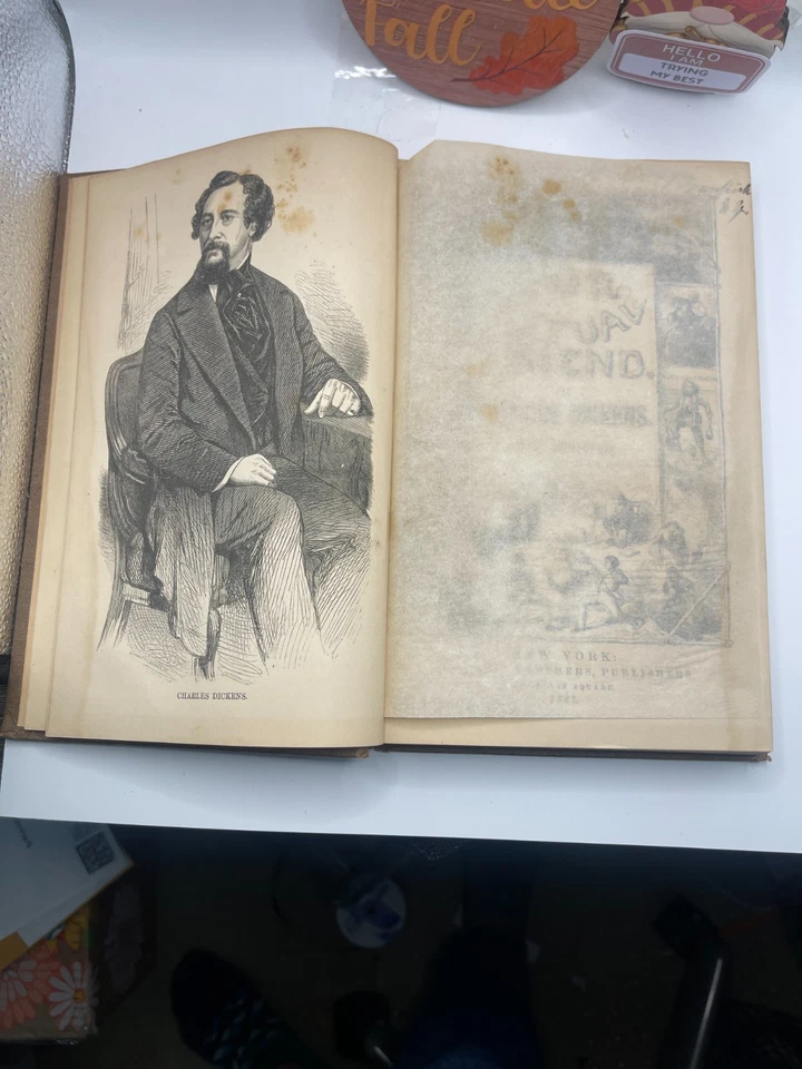 Our Mutual Friend by Charles Dickens (1865) 1st U.S. Edition Harper & Brothers - Imagem 3 de 4