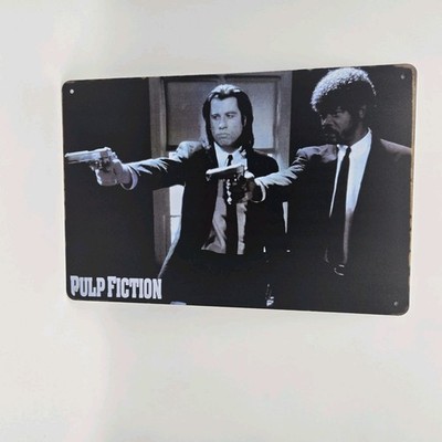 Pulp Fiction Vintage Style Metal Tin Sign