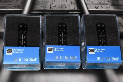 SEYMOUR DUNCAN SJBJ-1 JB Jr Strat 3 Pickup Set BLACK Bridge / Middle / Neck