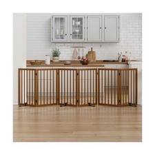 Dog Gate 32" Tall Foldable Dog Gate for Doorways Freestanding Pet G... Fast Ship