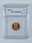 1951-D Lincoln Wheat Cent MS66 RD ICG *0058