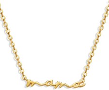 Mothers Day Gifts Mama Pendant Necklaces for Women - Dainty Small 18K Go