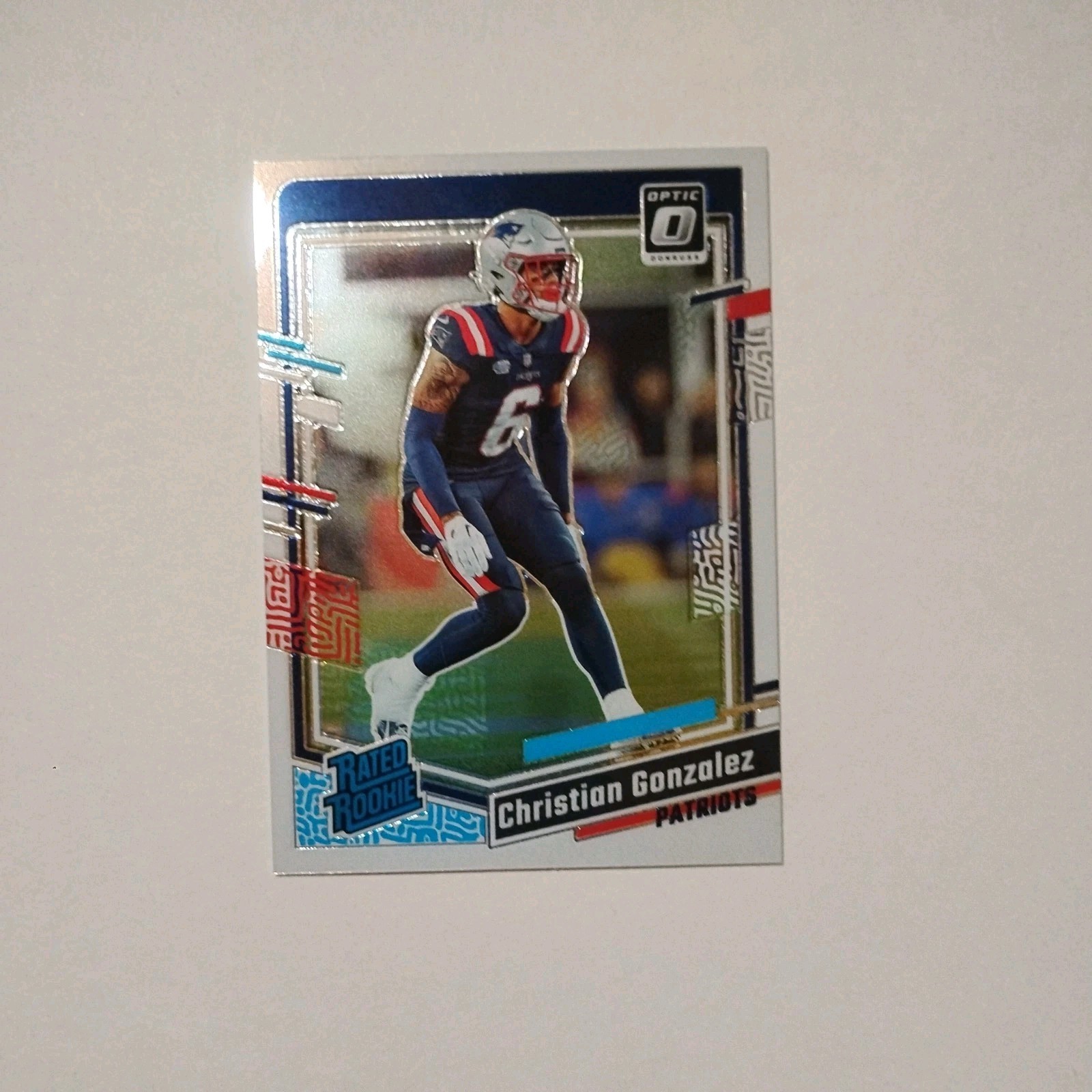 2023 Donruss Optic Football Rated Rookie Christian Gonzalez #274 NewEngPatriots