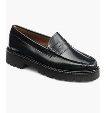 G.H.Bass Whitney Super Lug Sole Black Loafers 9US