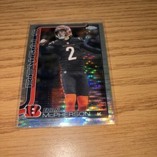 2025 Topps Chrome #64 Evan McPherson Pulsar Refractor Cincinnati Bengals