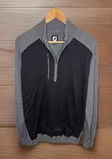FootJoy FJ Tech Sweater 1/4 Zip Long Sleeve Pullover Men  s M Wool Blend Golf