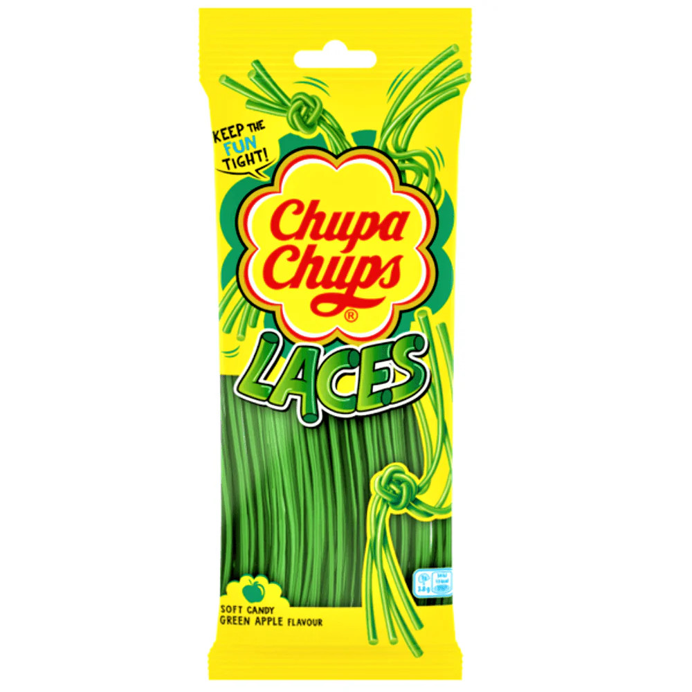Chupa Chups Apple Laces Share Bag 90g