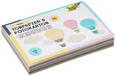 Happy Color Blocco Di Carta Colorata XXL, A3, 170 G/m², 20 Fogli, Per Attività Creative E Scrapbooking