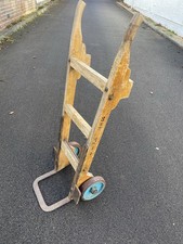 Vintage Antique Oak Sack Truck - Railway Memorabilia