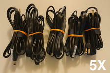 LOT of 5 Genuine HP 65W ProDesk 400 600 G1 G2 G3 AC Adapter w/Cord 7.4mm