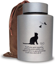 Pet Cremation Urns for Cats Ashes, Up to 60 lbs Cat Memorial Keepsake Urns for A
