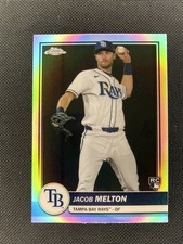 2026 Topps Flagship Collection Jacob Melton Chrome Refractor RC Tampa Bay Rays