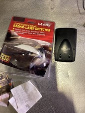 WHISTLER 1140 Radar/Laser Detector w/ Power Supply Works No Mount