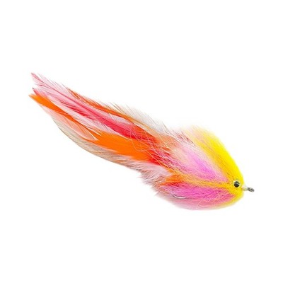 Salzwasser Streamer Fliegenköder 3D Augen reflektierende Faser handgebunden 1,5
