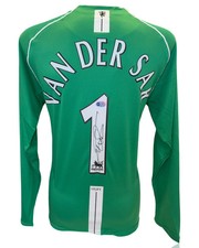 EDWIN VAN DER SAR SIGNED MANCHESTER UTD HOME GOALKEEPER SHIRT (ACG CERT AG17832)