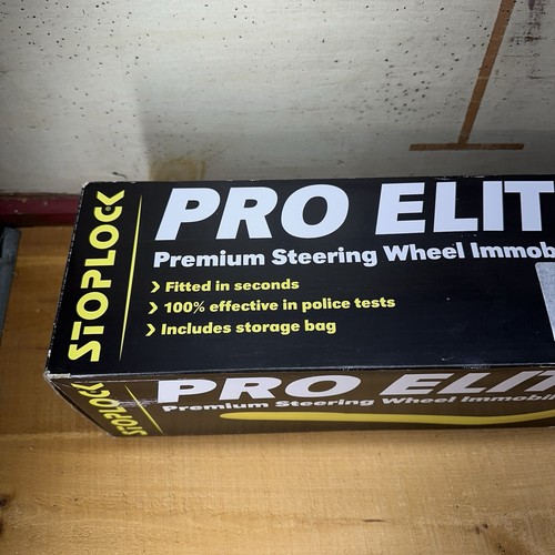 StopLock Pro Elite Premium Steering Wheel Immobilizer w/ 2 Keys + Storage Bag - Afbeelding 4 van 7