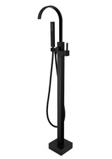 Single-Handle Claw Foot Freestanding Tub Faucet with Hand Shower in.Matte Black