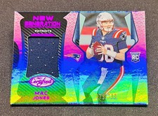 2021 Certified Football #NG-6 Mac Jones Freshman Fabric Mirror Signatures /199