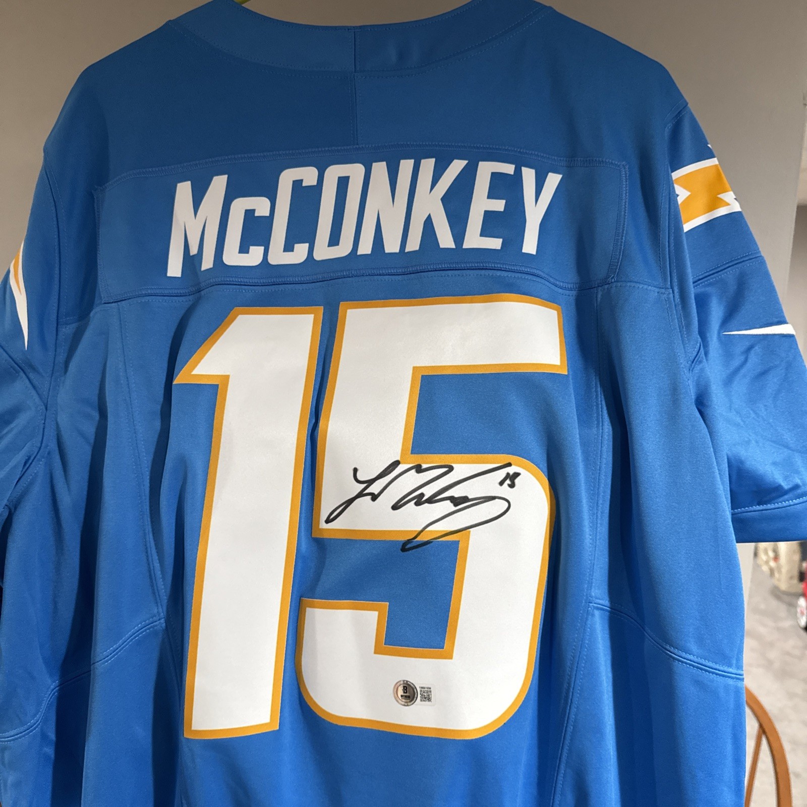 ladd mcconkey Autographed Signed Los Angeles Chargers Authentic Nike Jersey - Beckett COA 