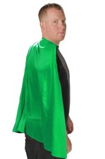 Deluxe Super Hero Costume Cape Green One Size Fits Most