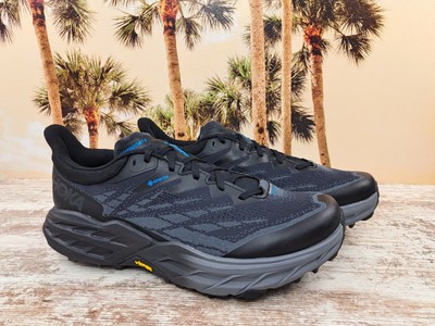 Hoka Speedgoat 5 GTX Gore-Tex Hiking Trail Shoes Black Men s Size 9.5D NEW 