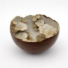 Chessell Pottery Studio Bowl CP Mark Isle of Wight Sculptural Stoneware